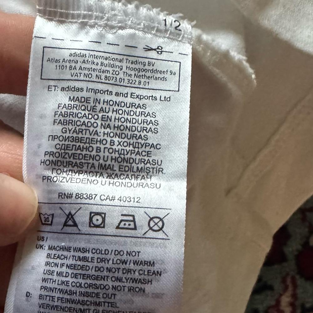 Adidas box logo  Long Sleeve Tee with Graphic Design - Picture 5 of 8